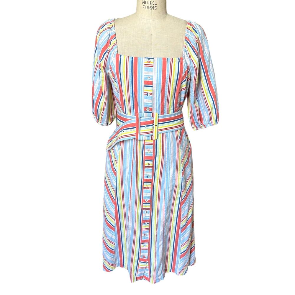 Tanya Taylor Claude Summer Stripe Striped Dress Size 12